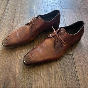 Saks Fifth Avenue Brown Leather Oxfords